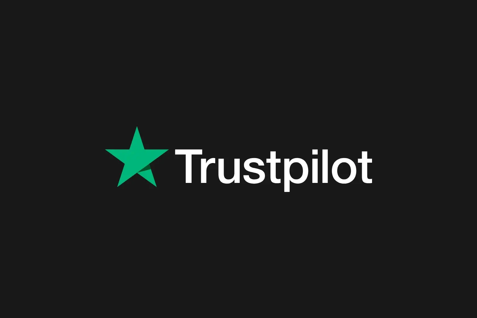 Logo van Trustpilot op de merkkleur
